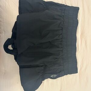Free people black get your flirt on shorts